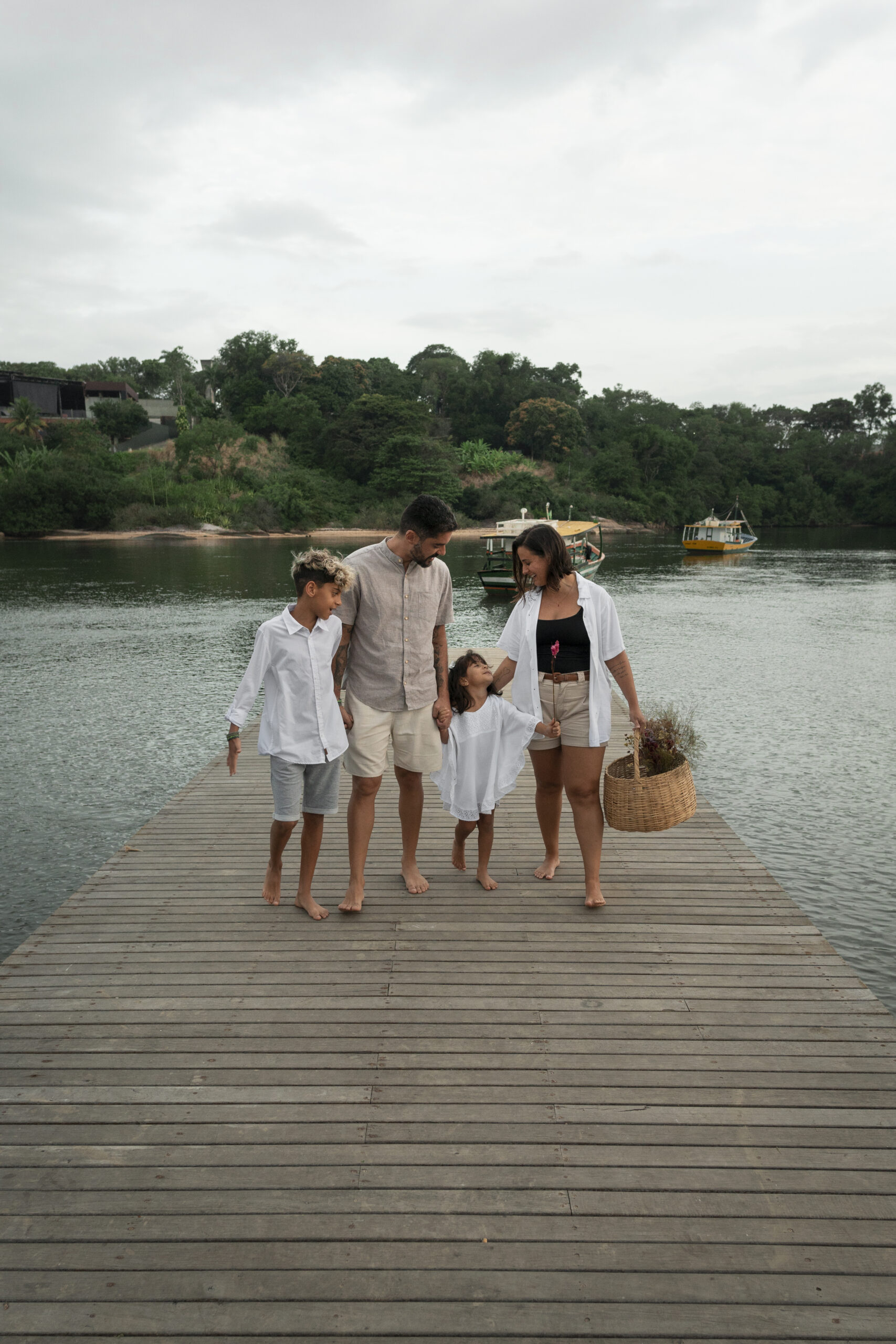 family hanging out jetty scaled